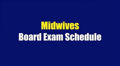 midwifery board exam 2023 schedule